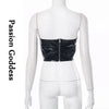 Goddess Glam Metallic Corset Top ATHLEXES