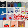 Korean Cotton Cartoon Tees for Kids 2025 Summer Collection ATHLEXES