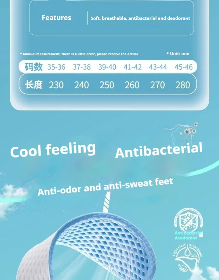 CoolStep Breathable Memory Foam Insoles ATHLEXES