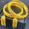 XUHUANG Dubai Gold Bangles with Tassel Pendant ATHLEXES
