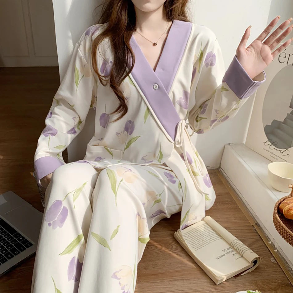 Elegant Maternity Nursing Pajama Set ATHLEXES