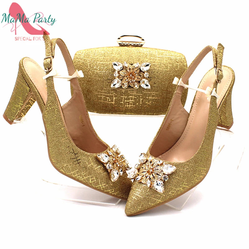 Royal Blue Elegance: Nigerian Pumps & Bag Set ATHLEXES