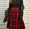 Chic Maternity Plaid Nursing Dress ATHLEXES