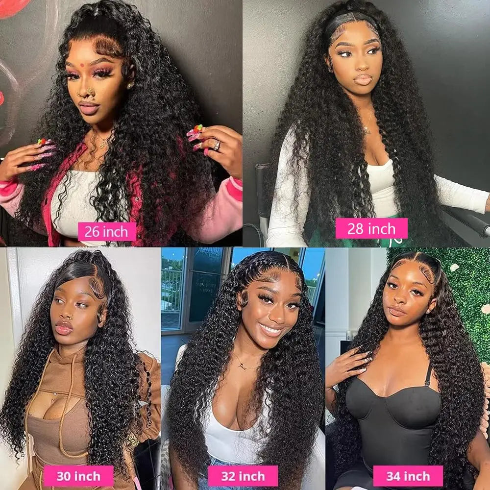GlamWave Glueless Deep Wave Human Hair Wig ATHLEXES