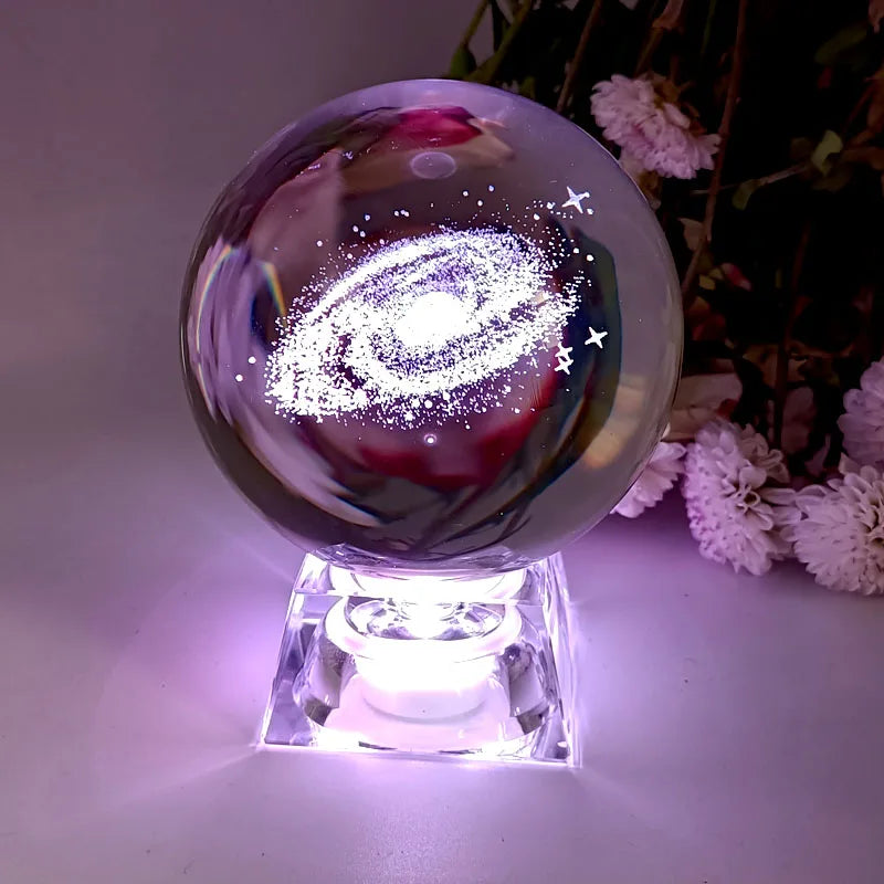 Galactic Wonders 3D Crystal Planet Sphere Decor ATHLEXES