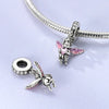 Pink Heart Zircon Angel Charm Pendant ATHLEXES