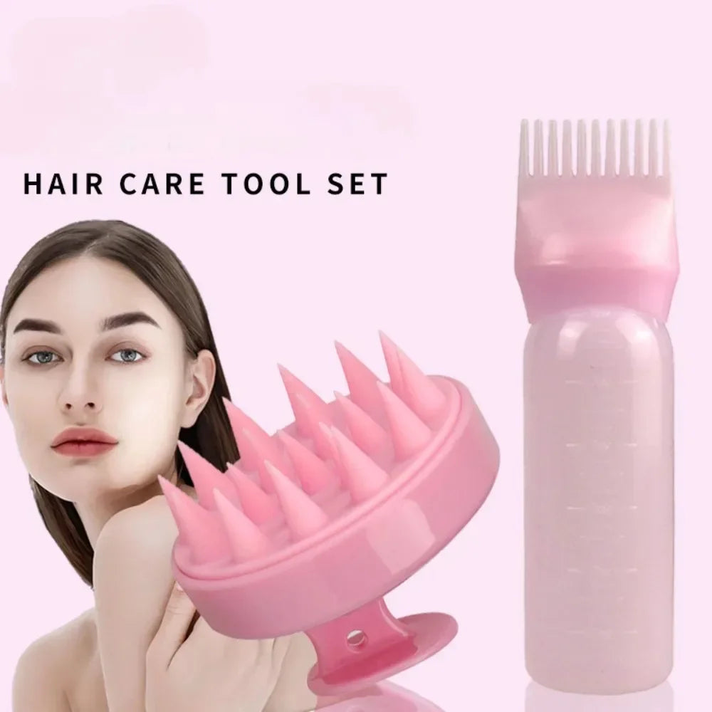 Silicone Scalp Massager & Hair Dye Applicator Set ATHLEXES