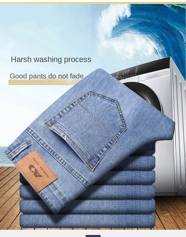 Luxury Classic Slim Fit Stretch Denim Jeans ATHLEXES