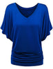 Chic Summer V-Neck Batwing Tee for Women S-5XL ATHLEXES