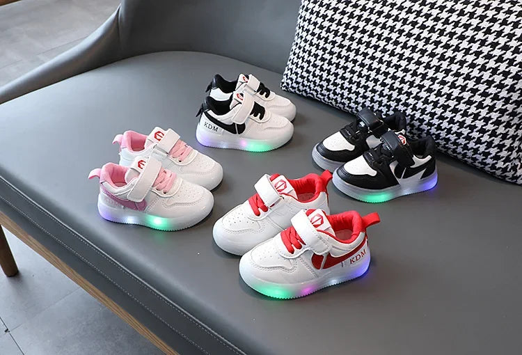 Luminous Soft Sole LED Sports Shoes for Kids ATHLEXES