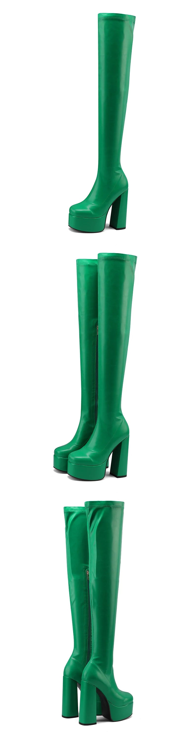 ChicSquare Over-The-Knee High Heel Boots ATHLEXES