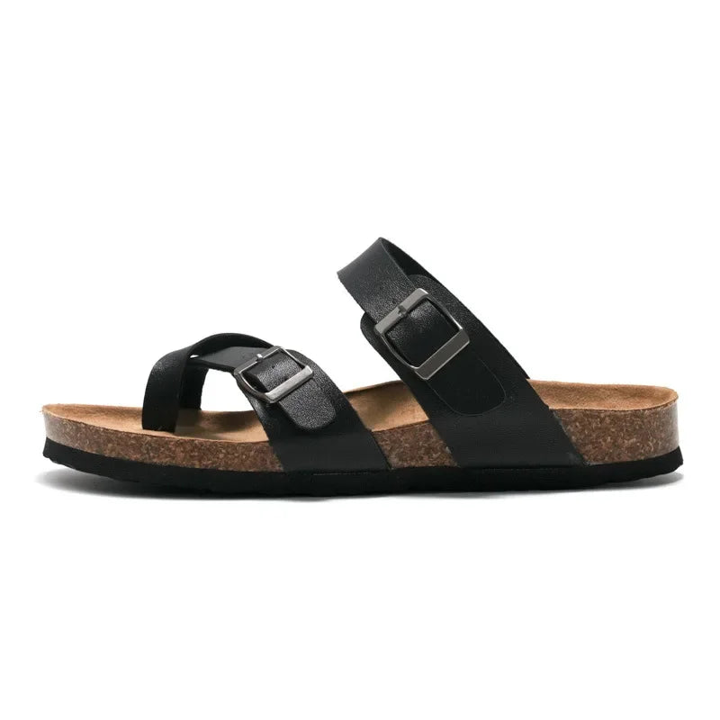 Cork Breeze Summer Sandals for Men - Stylish Beach Footwear ATHLEXES