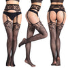 Seductive Fishnet Crotchless Pantyhose with Suspenders ATHLEXES