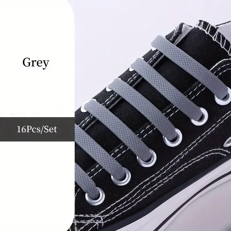 No-Tie FlexiShoelaces 16pcs for Sneakers & Sports ATHLEXES