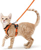 ATUBAN Cat Harness and Leash for Walking,Escape Proof Soft Adjustable Vest Harnesses for Cat,Breathable Reflective Strips Jacket ATHLEXES