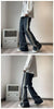 Trendy Gradient Loose-Fit Bell-Bottom Jeans ATHLEXES