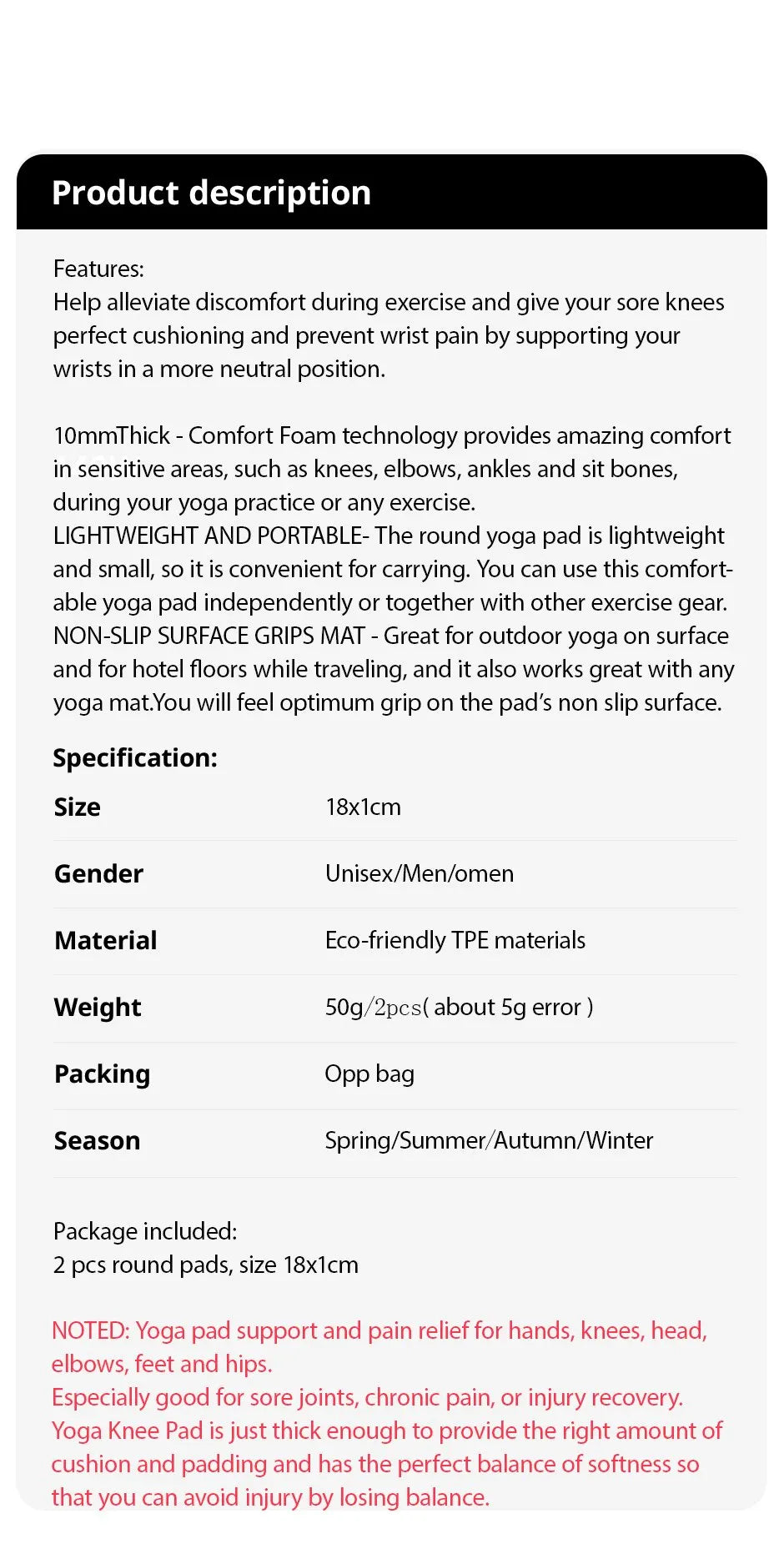Premium Comfort Yoga Knee Pads 2 Pack ATHLEXES