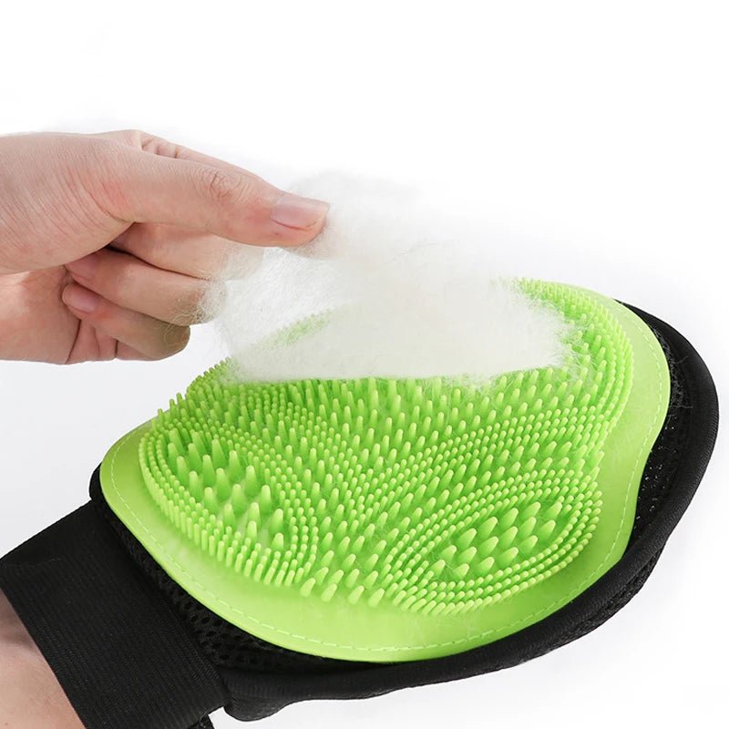 Pet Bath Massage Gloves Pet Cleaning Supplies Remove Floating Hair Cat Hair Brush Dog Deshedding Comb Massage Gloves For Puppy ATHLEXES