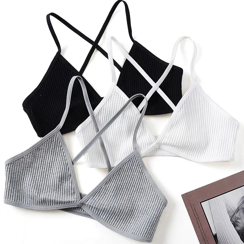 Luxe Deep-V Triangle Bralette for Women ATHLEXES