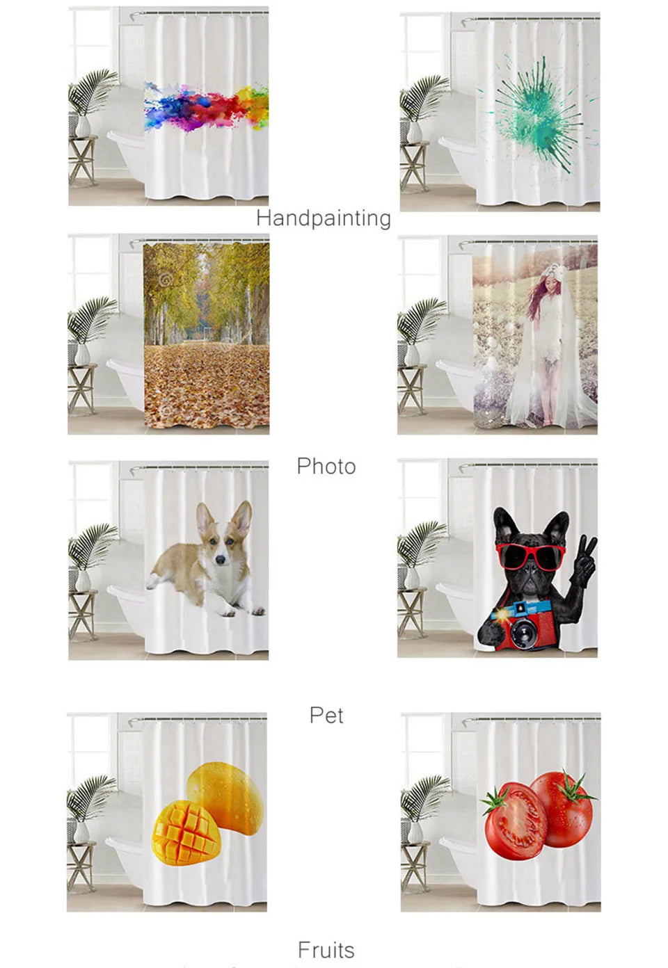 AquaStyle Customizable Shower Curtain ATHLEXES