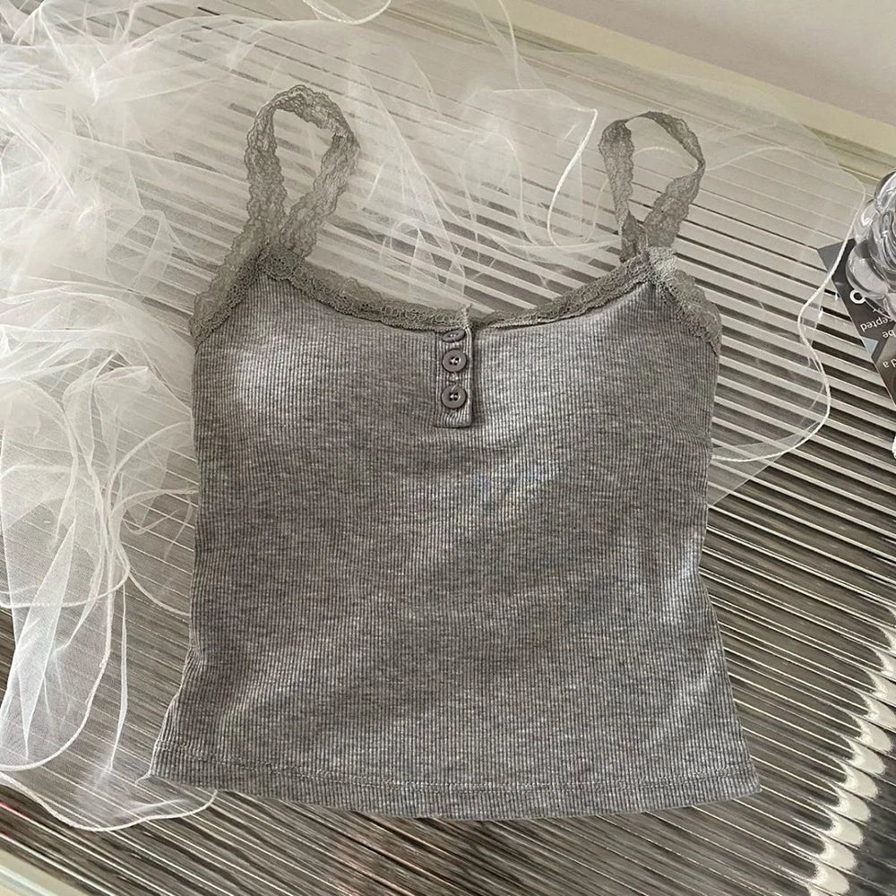 Luxe Lace Trim Crop Top for Women ATHLEXES