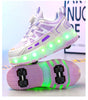 ShinyGlow LED Roller Skate Shoes for Kids ATHLEXES