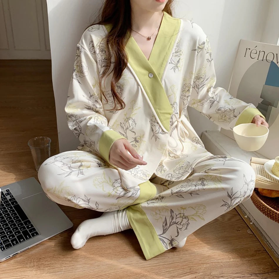 Elegant Maternity Nursing Pajama Set ATHLEXES