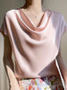 Chic Satin Silk Summer Blouse for Women ATHLEXES