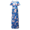 BloomEase Floral Maternity Maxi Dress ATHLEXES