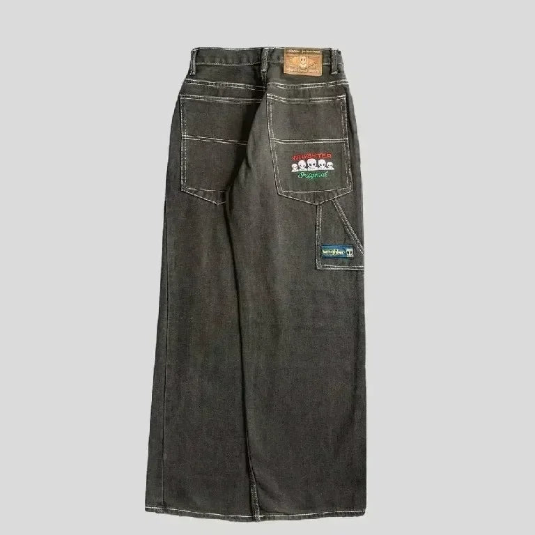 Retro Y2K Wide-Leg Baggy Jeans ATHLEXES