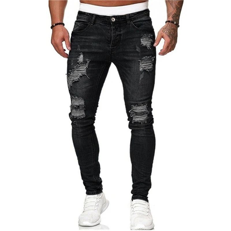 Ripped Skinny Denim Pants ATHLEXES
