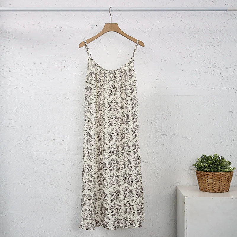 Elegant Cotton Summer Maxi Dress for Women ATHLEXES