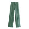 Chic High Waist Straight Leg Office Pants ATHLEXES
