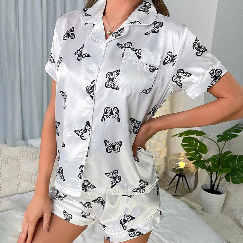 Women's Luxury Satin Pajama Set ATHLEXES