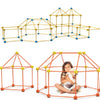 Creative Kids Fort Building Blocks Tent Brick Kit for DIY Fun ATHLEXES