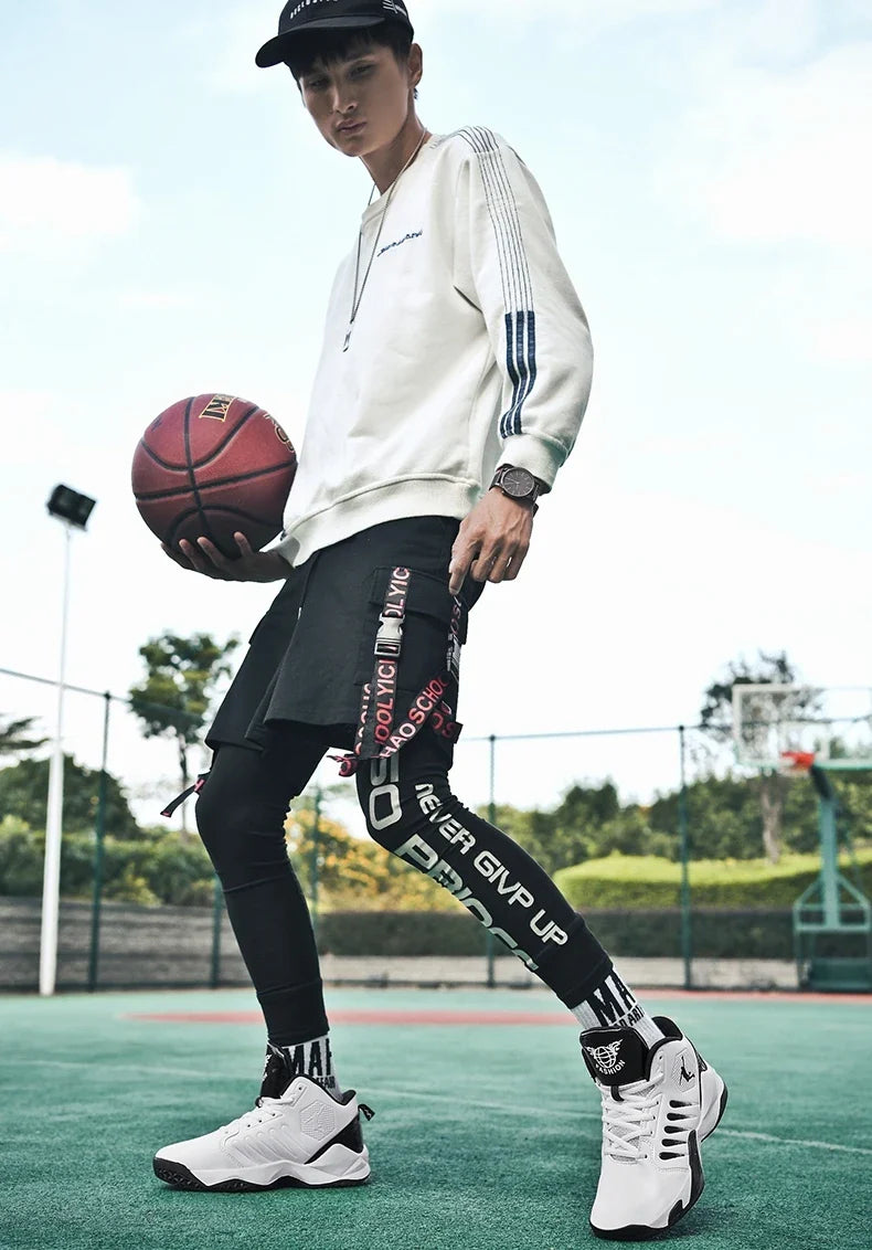 Unisex White Basketball and Casual Running Performance Shoes ATHLEXES