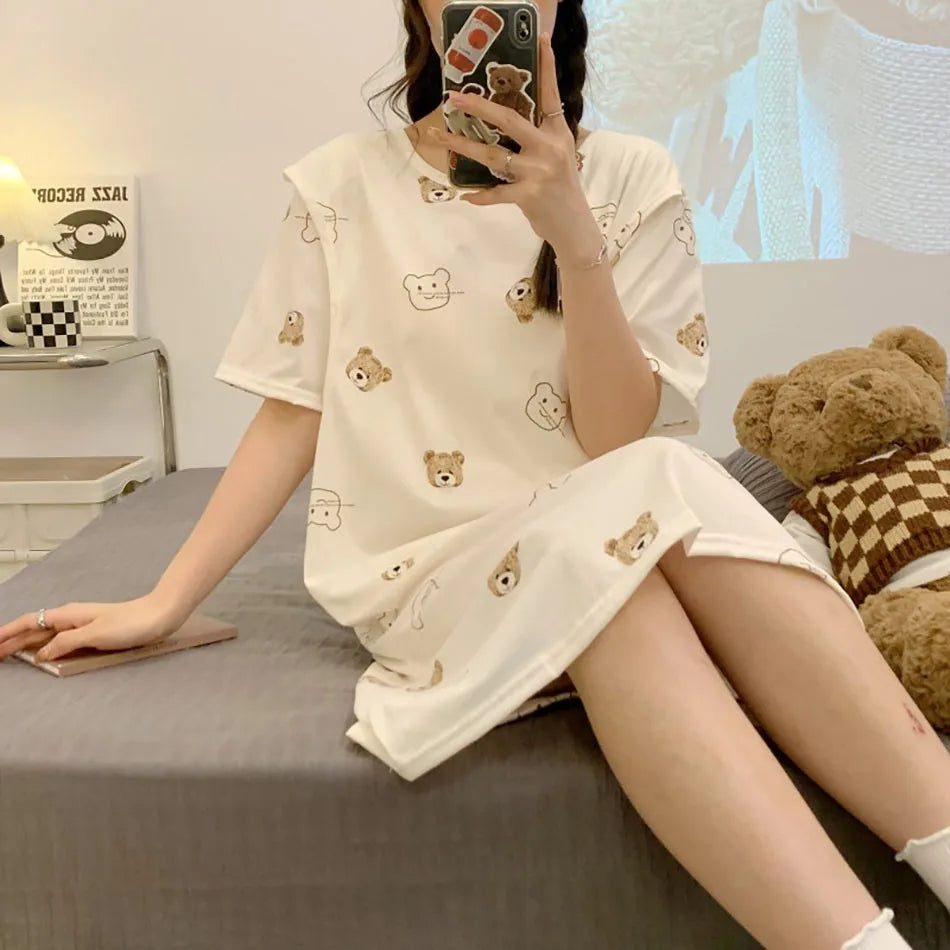 Chic Maternity Nightgown for Easy Breastfeeding ATHLEXES