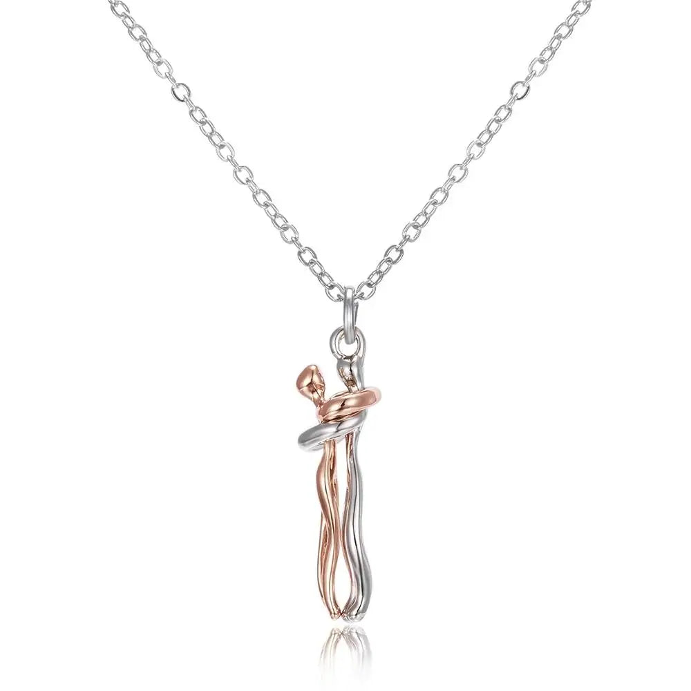 Lover's Embrace Fashion Necklace Choker Pendant ATHLEXES