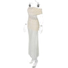 Chic Off-Shoulder Mesh Maxi Dress for Women ATHLEXES