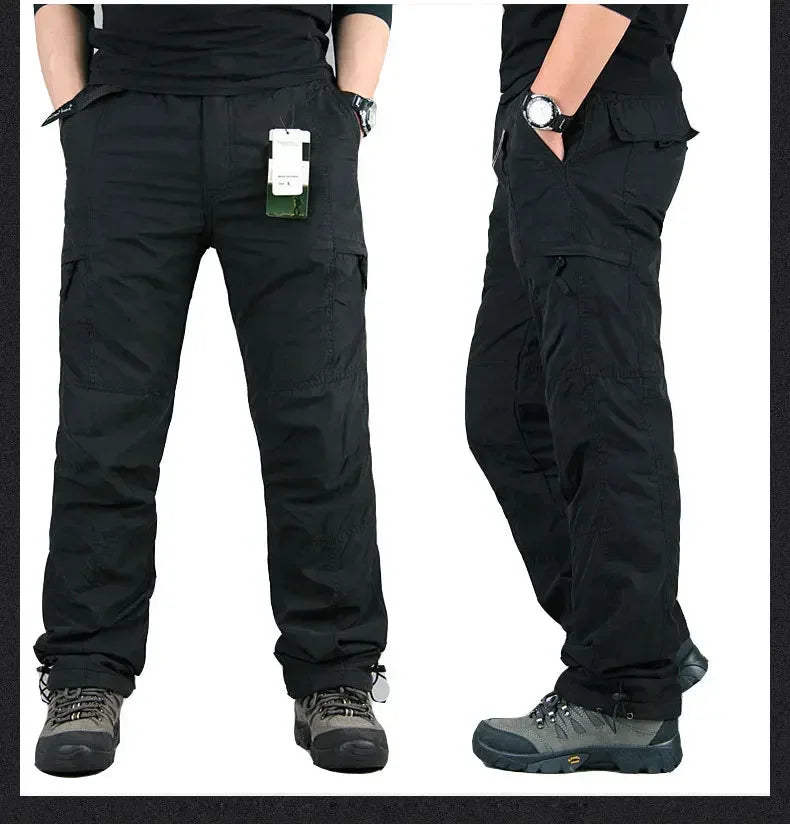 Ultimate Warm Fleece Tactical Cargo Hiking Pants ATHLEXES