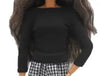 Curvy Barbie Fashion Set with T-Shirt and Pants ATHLEXES