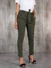 Chic Chiffon High Waist Slim Fit Pants for Women ATHLEXES
