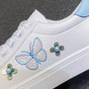 Embroidered Bow Platform Walking Flats for Women ATHLEXES