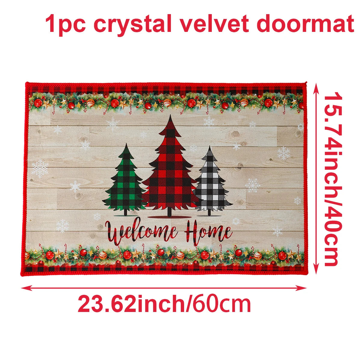 Santa Claus Holiday Outdoor Door Mat 2024 ATHLEXES