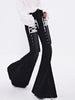 Luxe Y2K Lace Flare Jeans for Trendy Women ATHLEXES