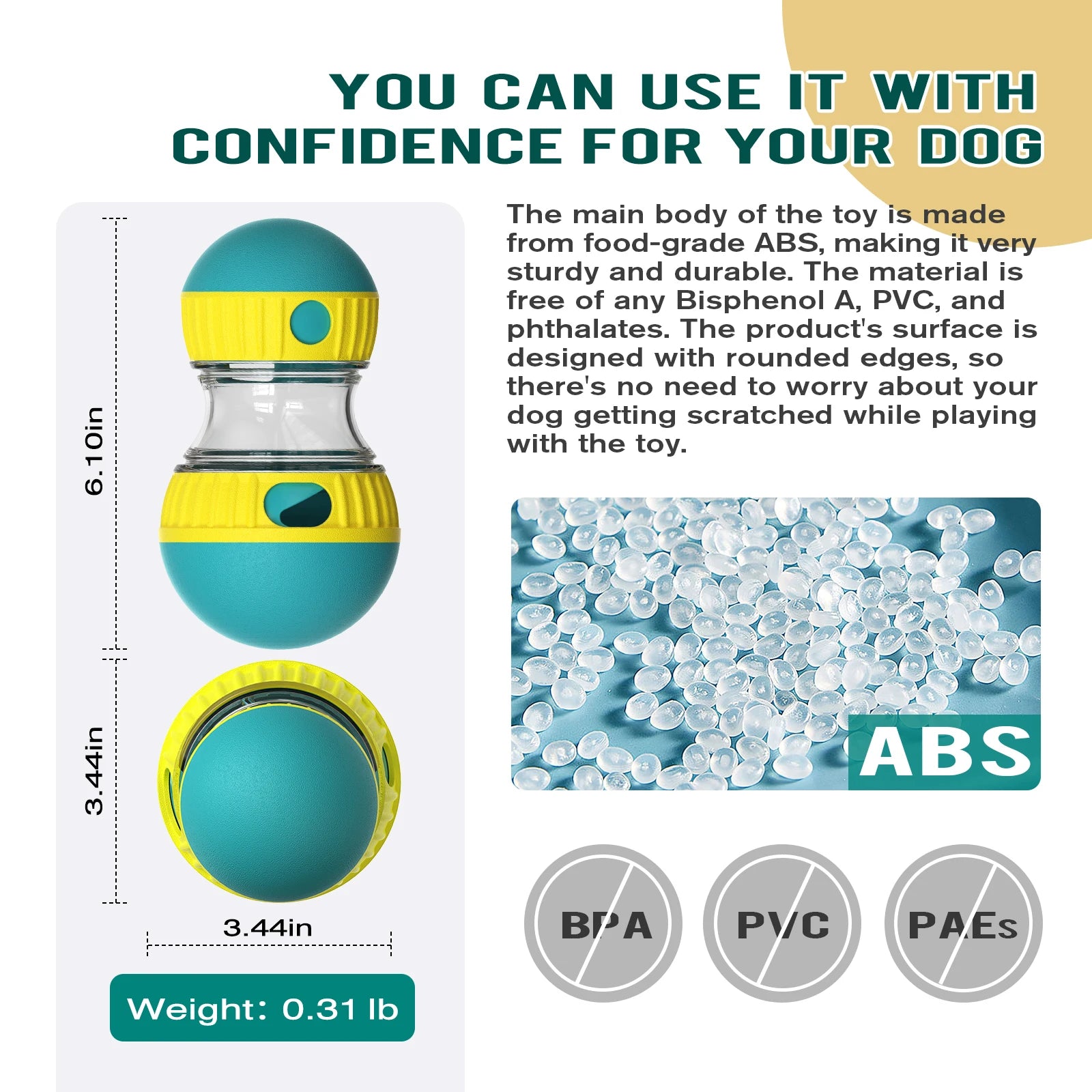 SmartFeed Interactive Dog Puzzle Ball ATHLEXES