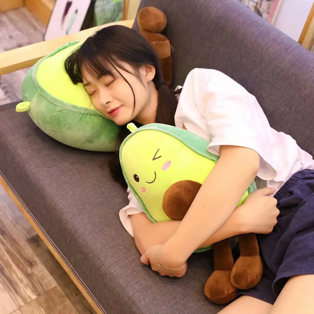 Plush Avocado Delightful Round Doll Cushion Toy ATHLEXES