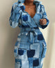 Plaid Hoodie Dress with Drawstring Detail ATHLEXES