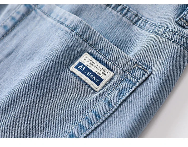BreezyCool Men's Summer Denim Pants ATHLEXES