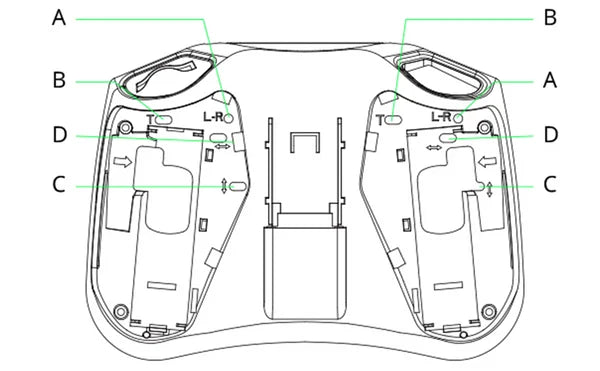 PocketEdgeTX 2.4G Left-Handed Radio Controller ATHLEXES